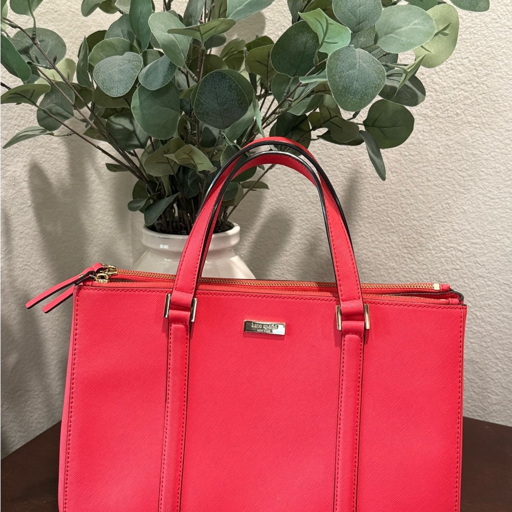 Kate Spade Coral Satchel Structured Bag Handbag Purse